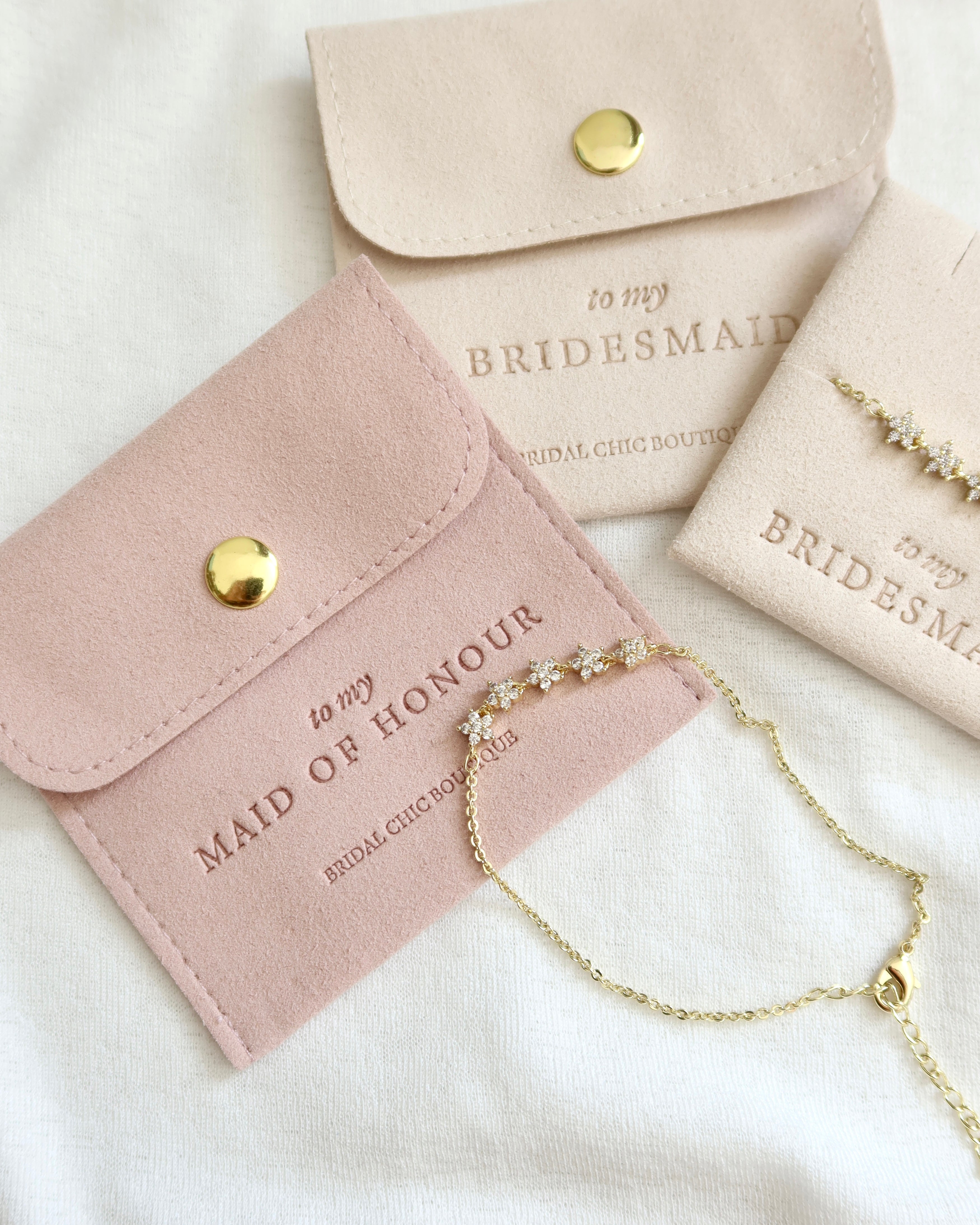 14k Gold Plated Flower Charm Bracelet