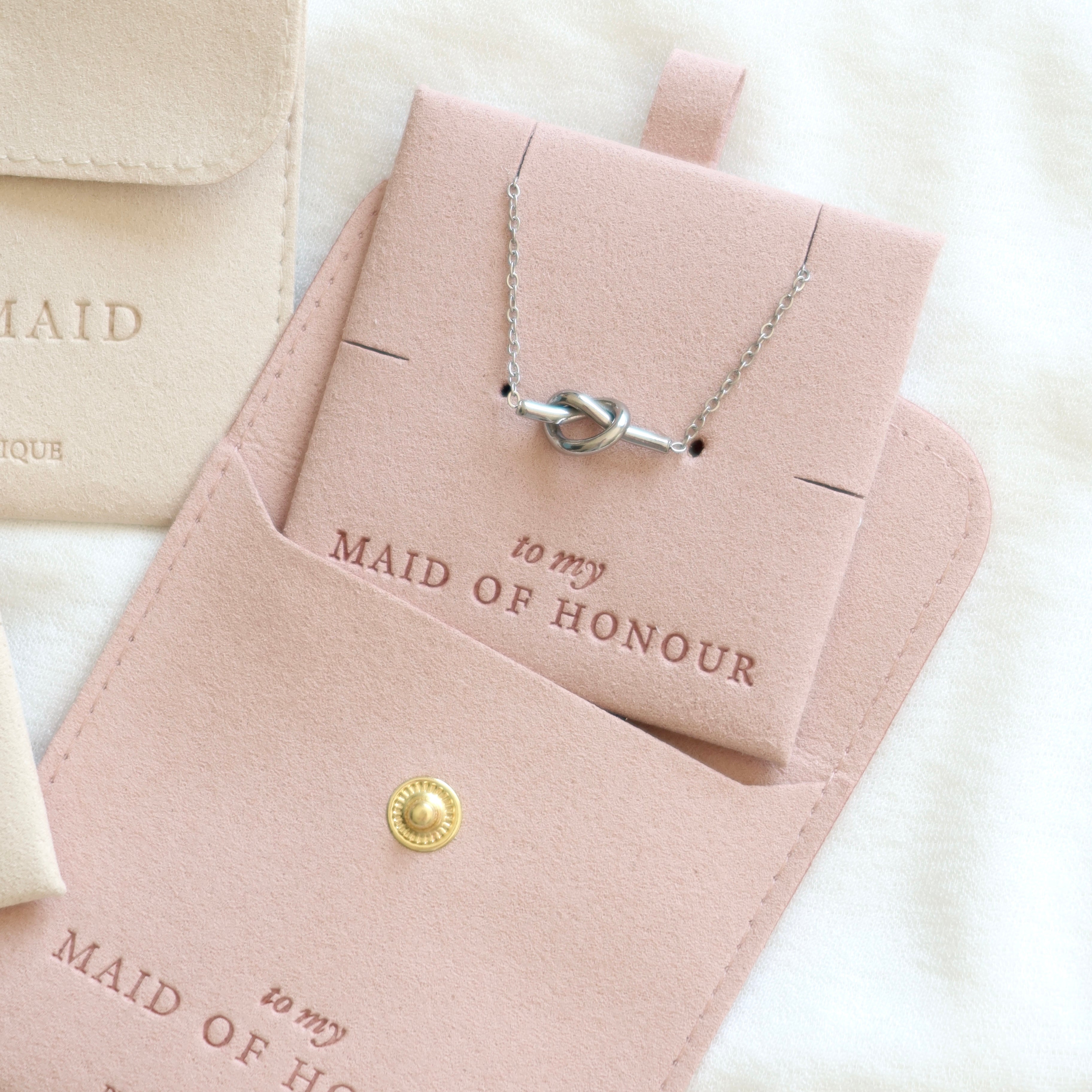 Bridesmaid Knot Necklace