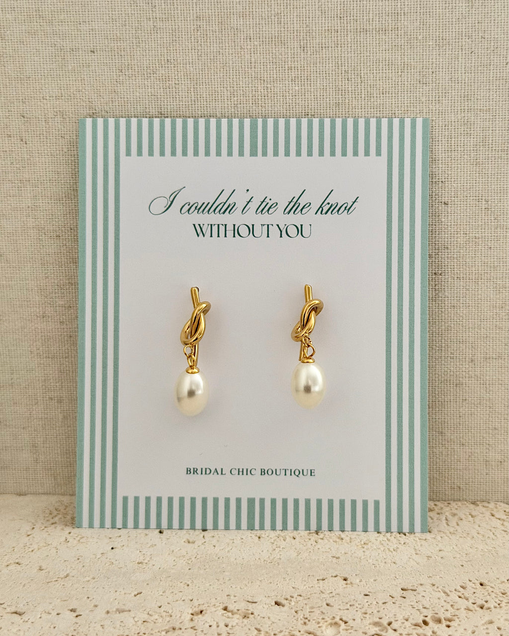 Knot Drop Earrings - Tie the Knot
