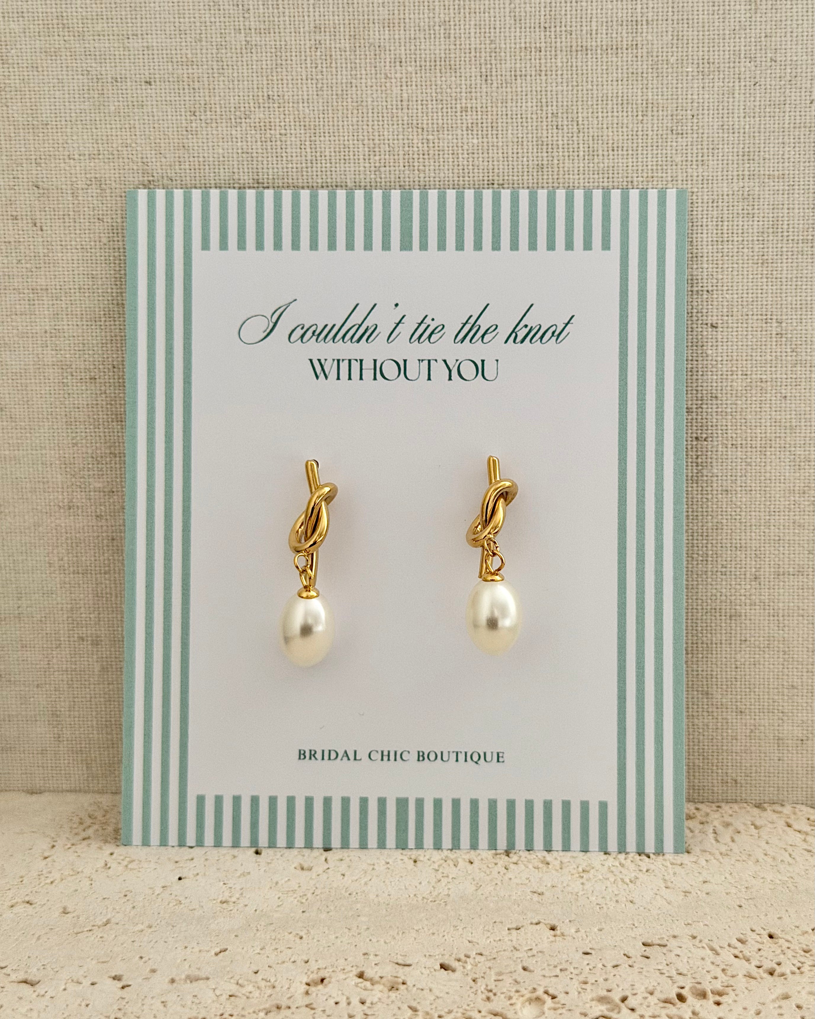 Knot Drop Earrings - Tie the Knot