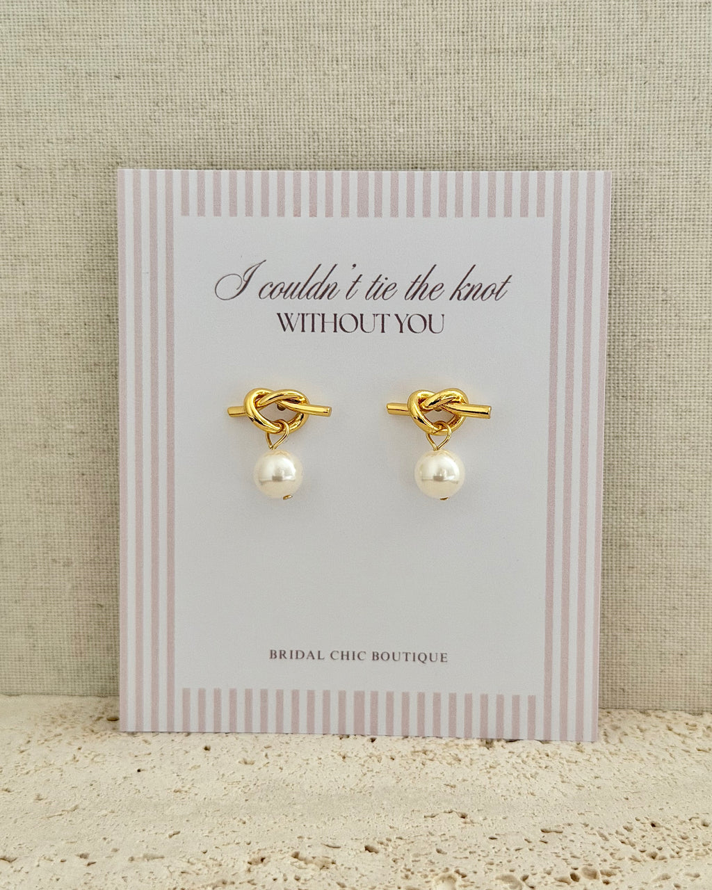 Knot Stud Earrings - Tie the Knot