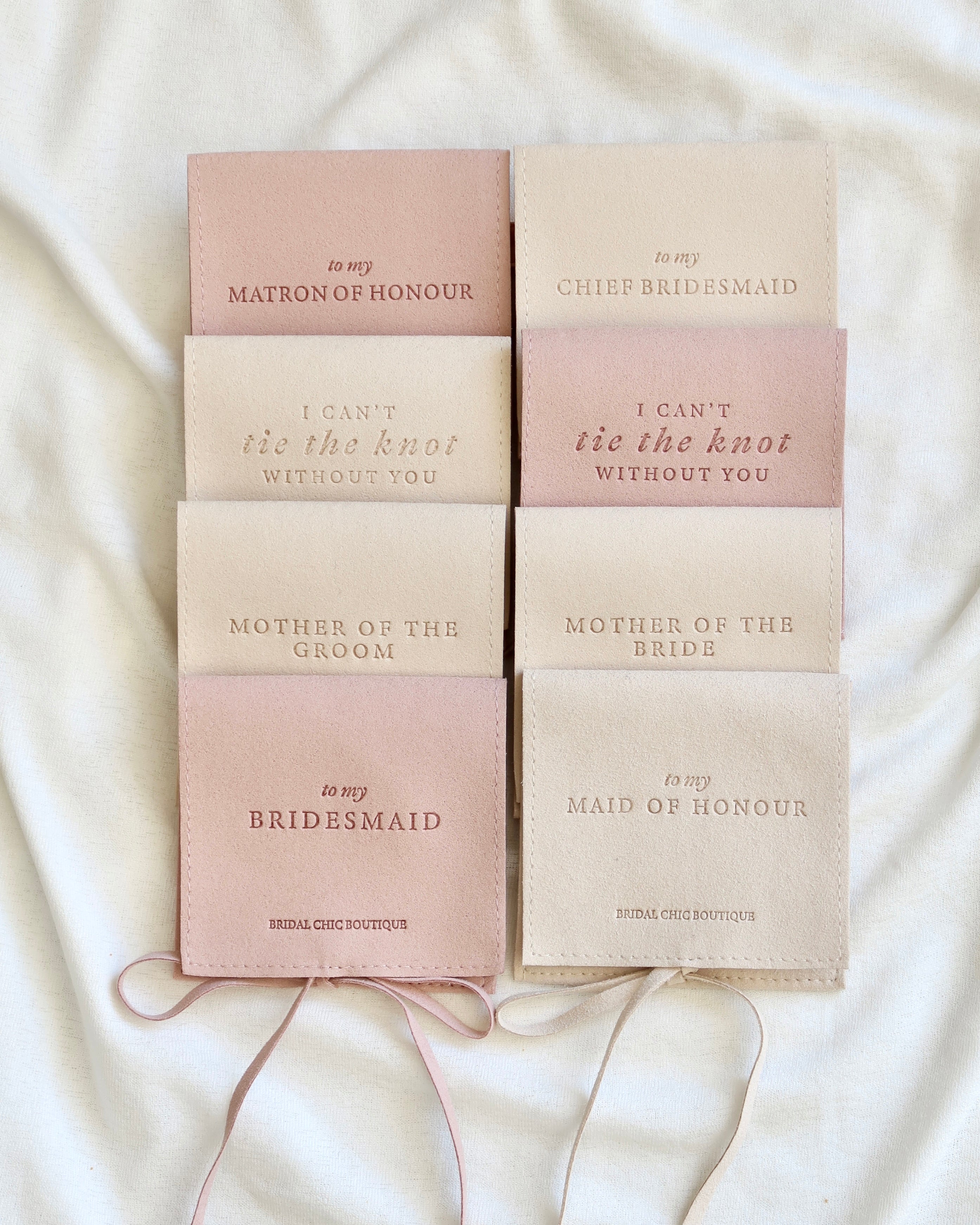 Empty Jewellery Pouch Tie Style