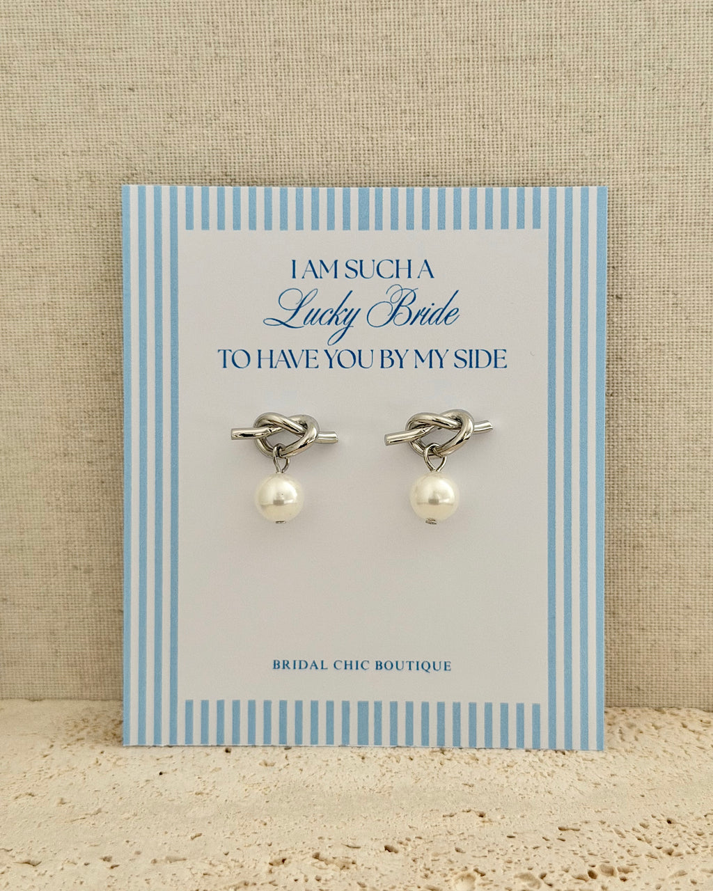 Knot Stud Earrings - Tie the Knot