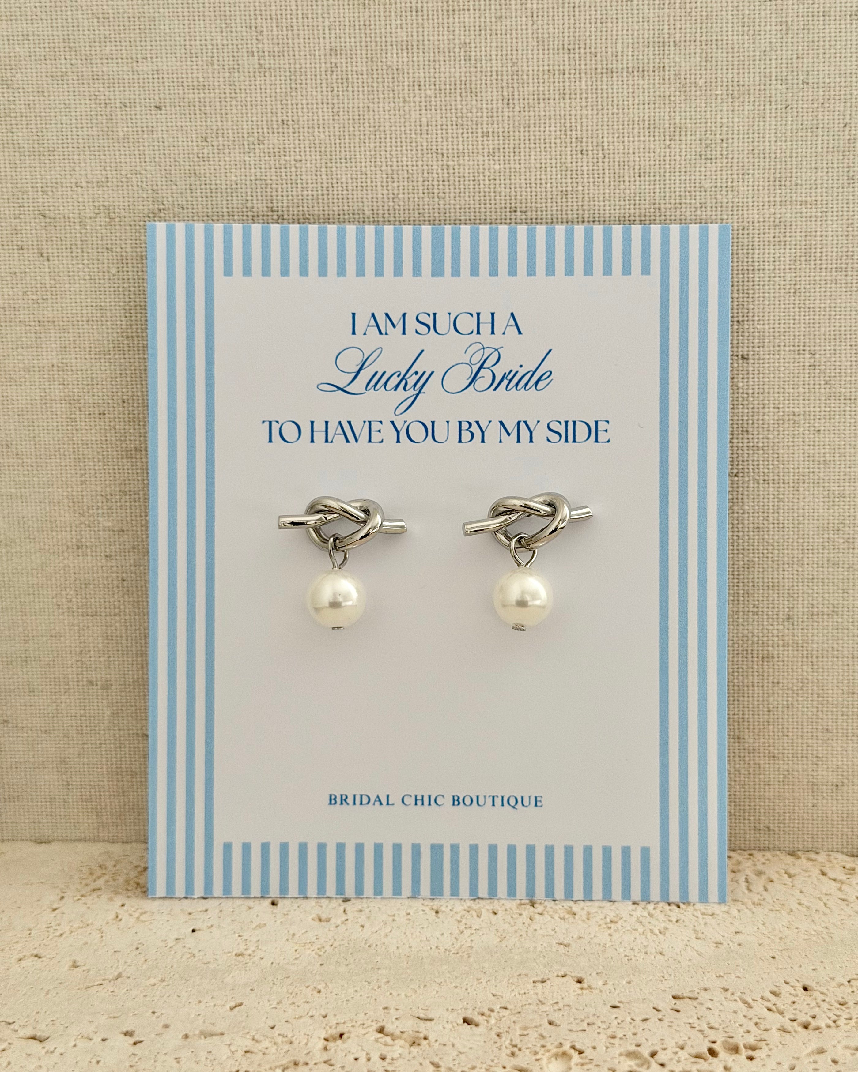 Knot Stud Earrings - Tie the Knot