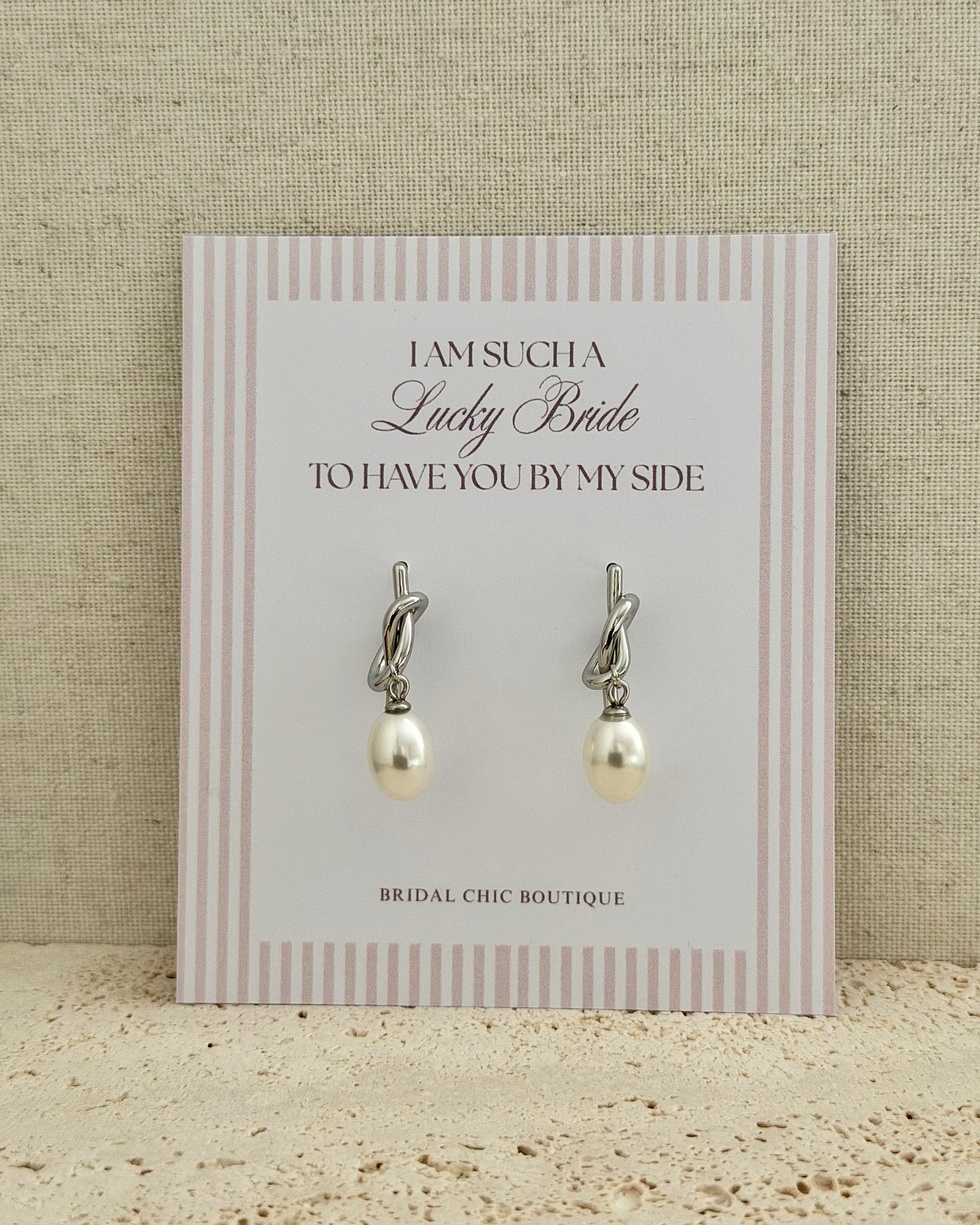 Knot Drop Earrings - Tie the Knot