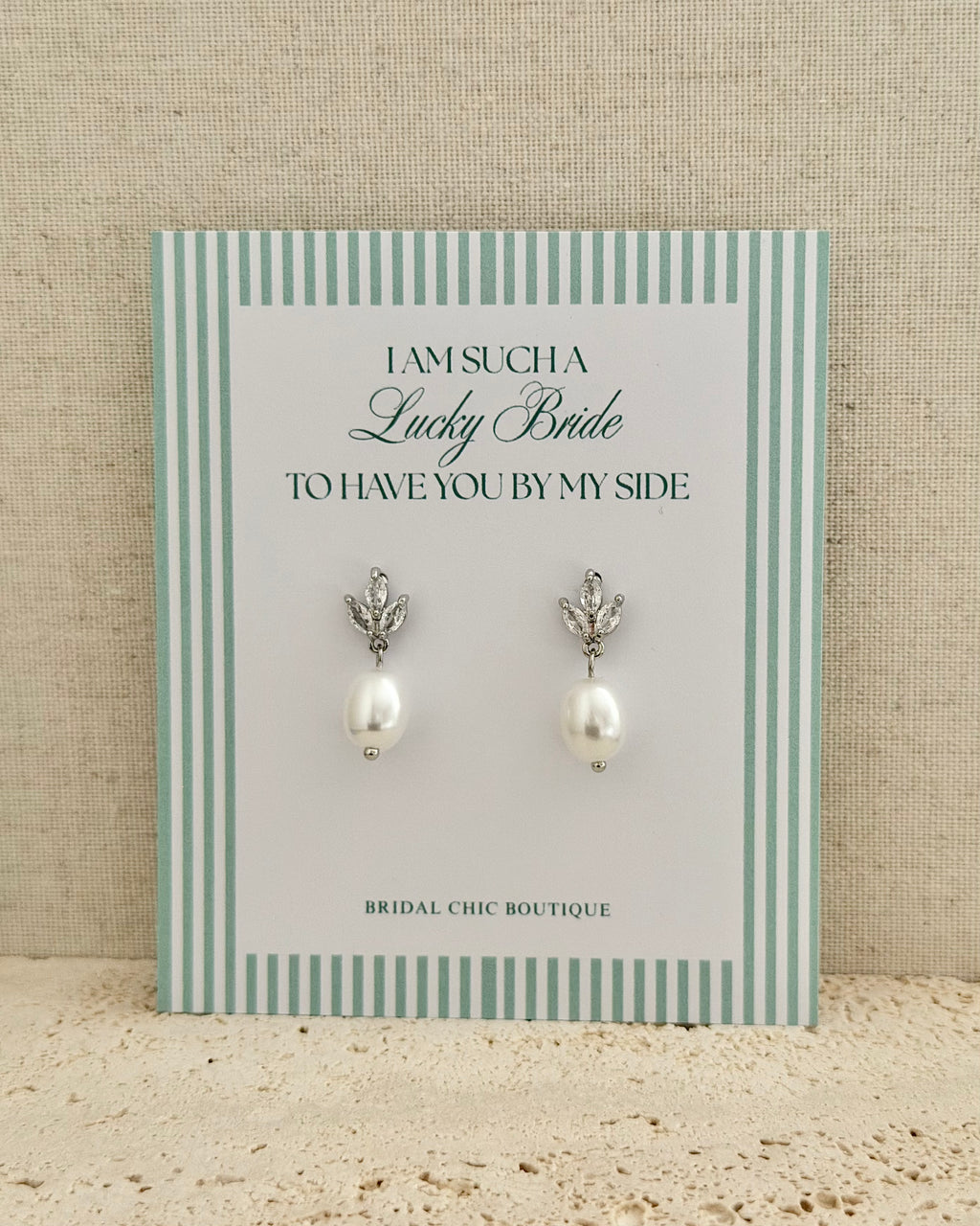 Pearl Drop Earrings Bridal Party Gift