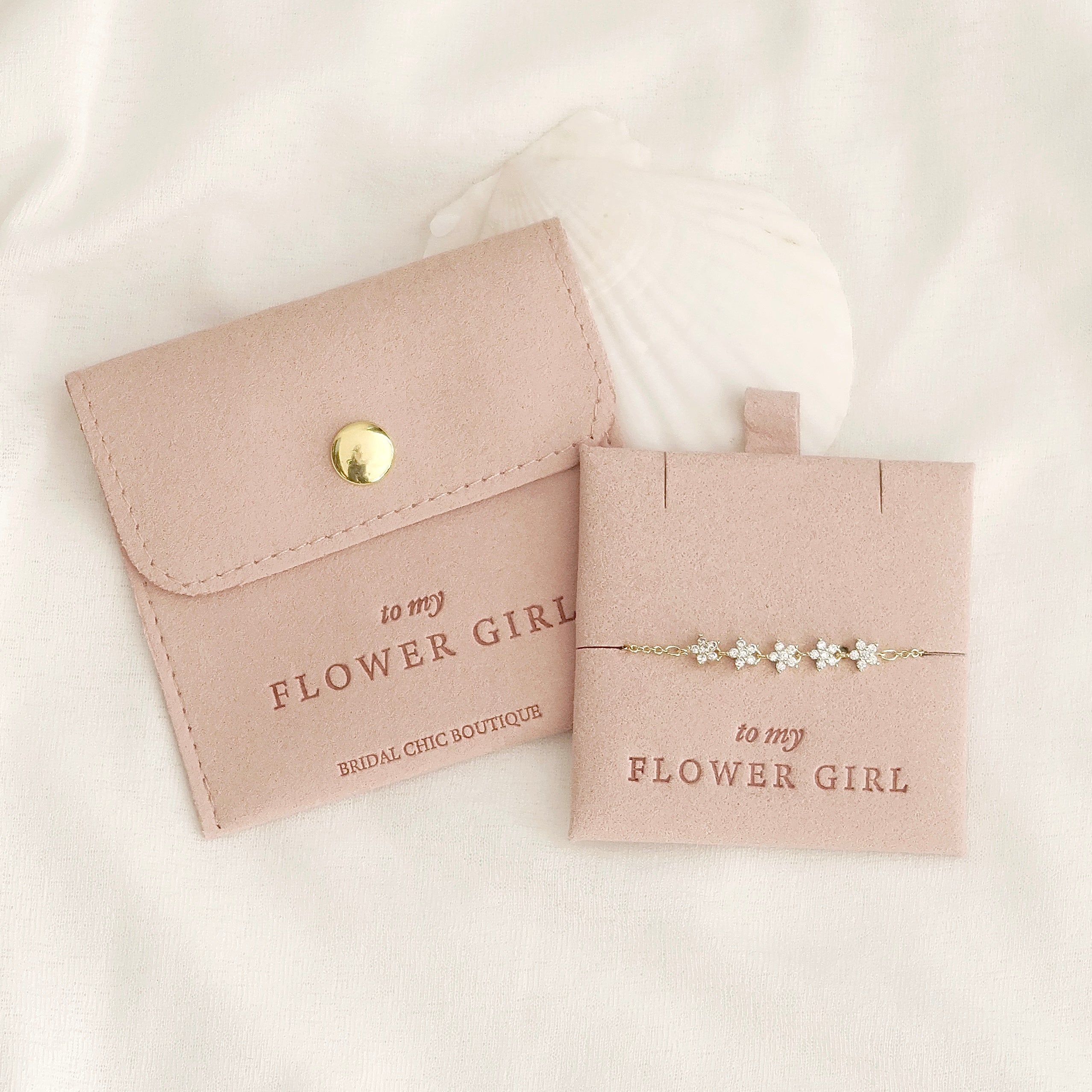 Flower Bracelet 14k gold plated