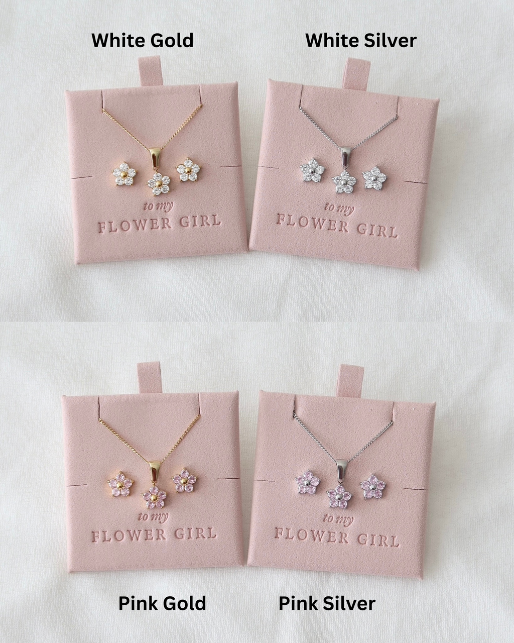 Earrings Flower Girl