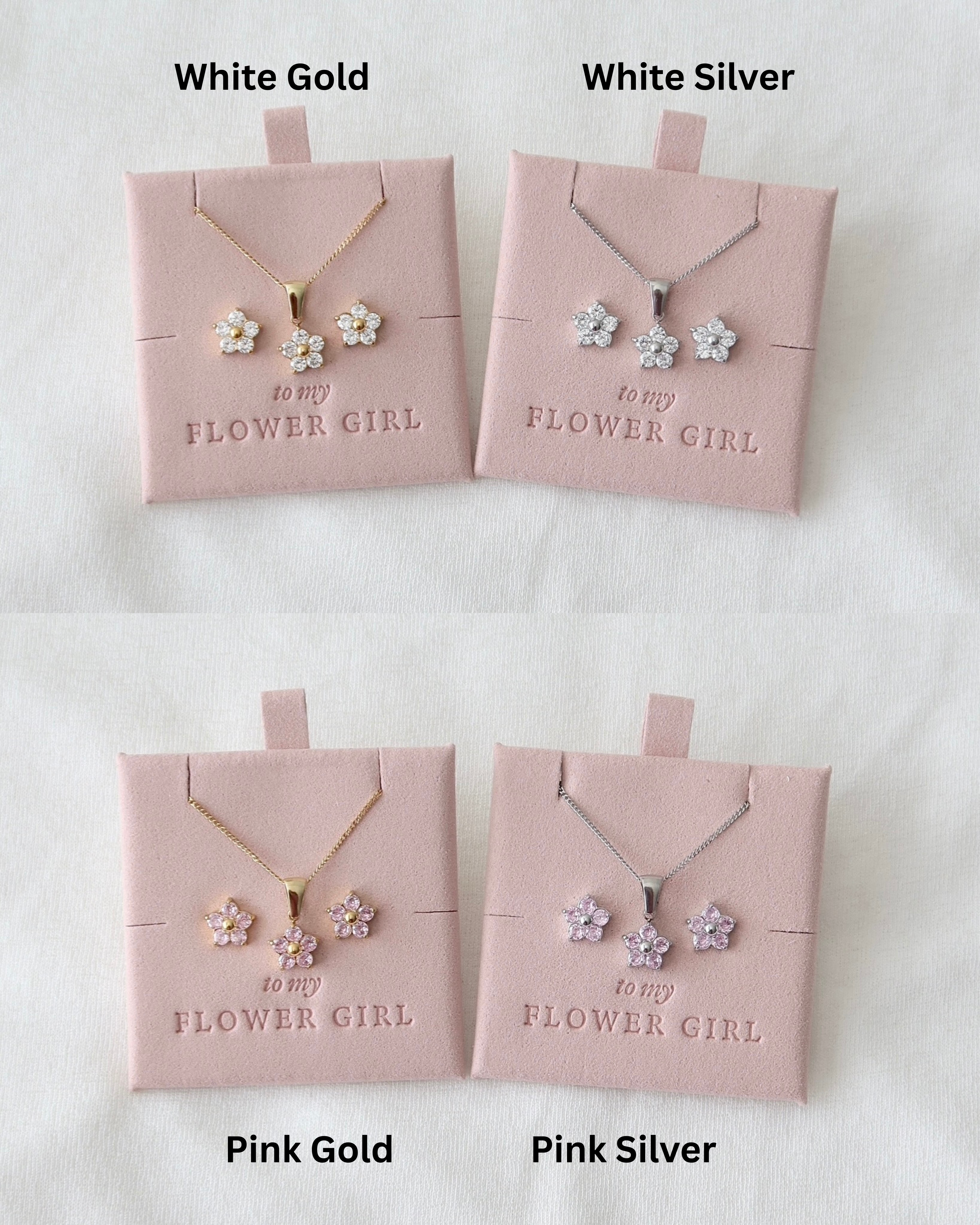 Earrings Flower Girl