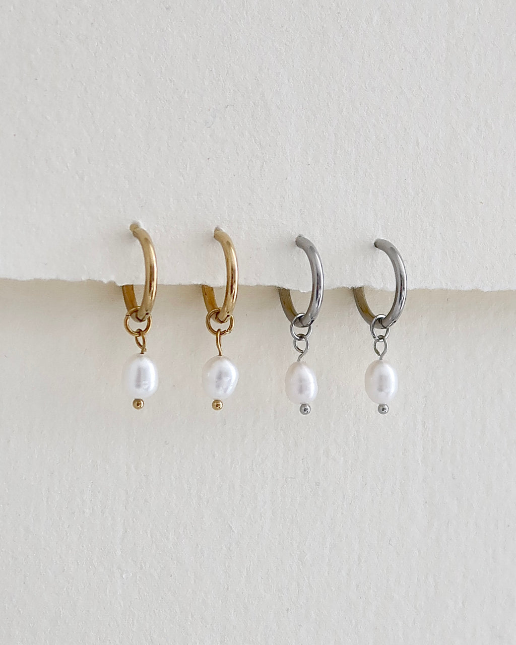 Bridesmaid Earrings 18K Freshwater Pearl
