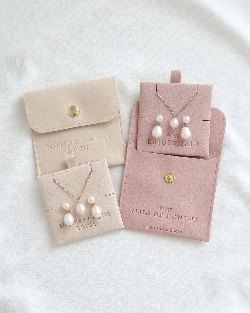 Double Grace Earrings & Necklace Set