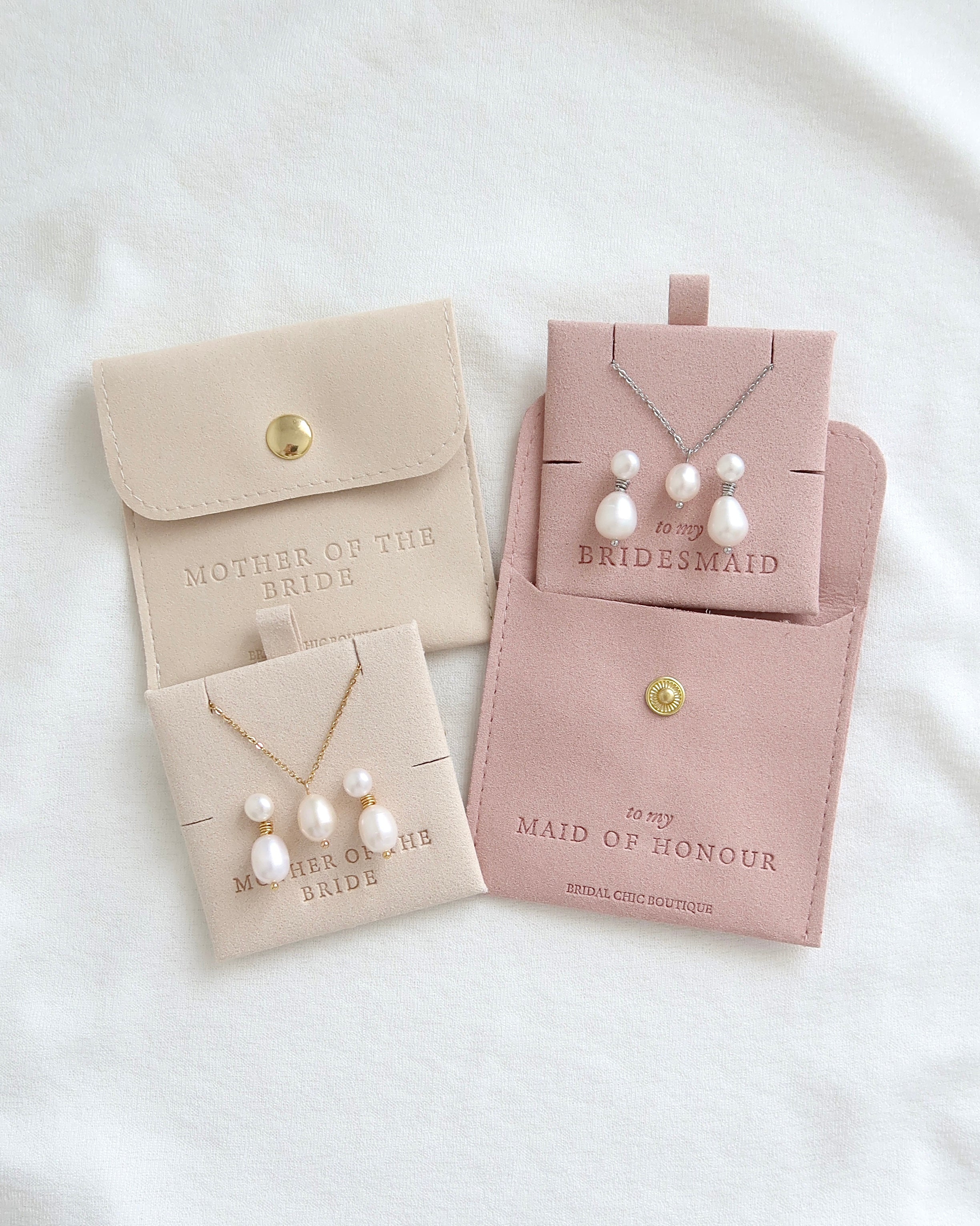 Double Grace Earrings & Necklace Set