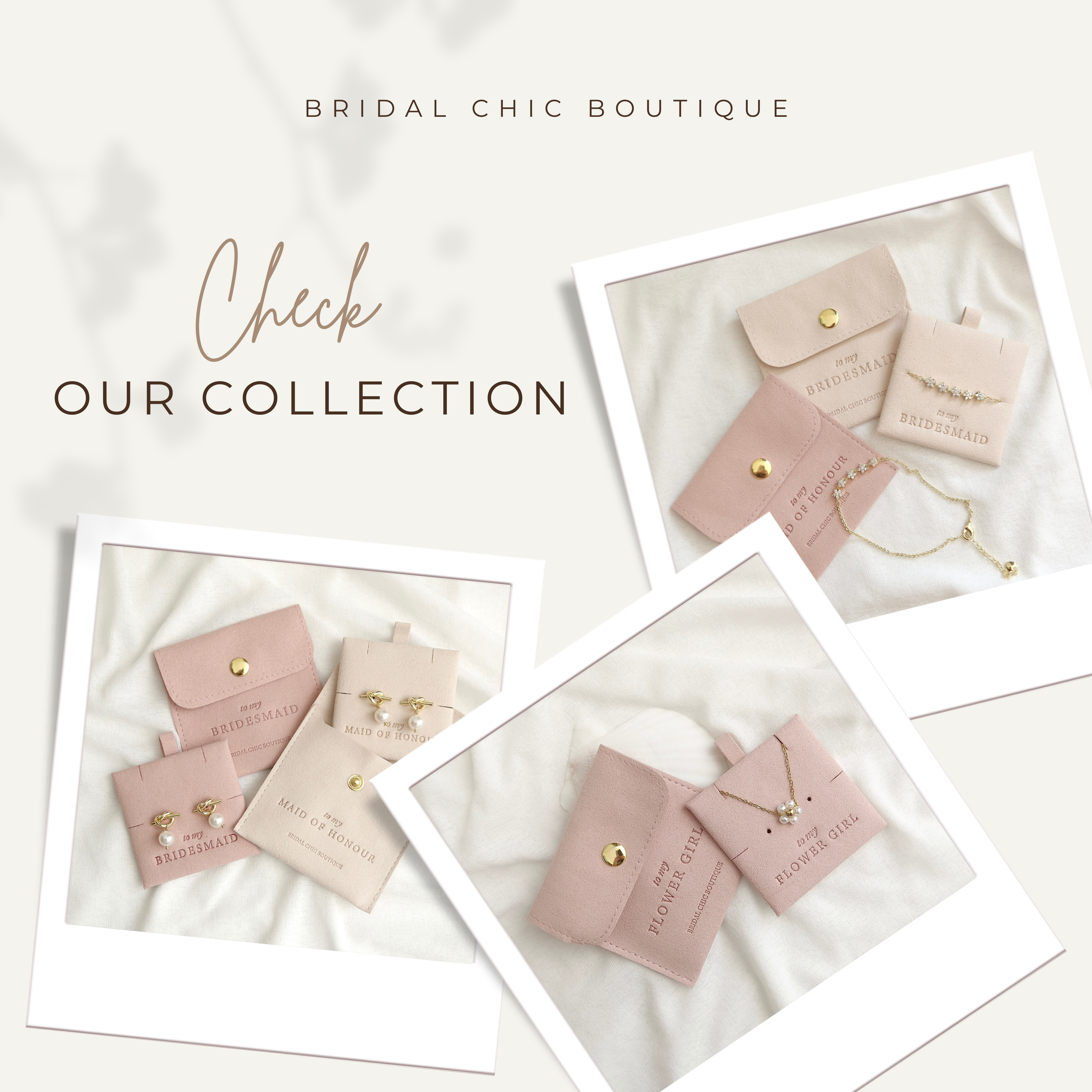 Empty Jewellery Pouch with Insert